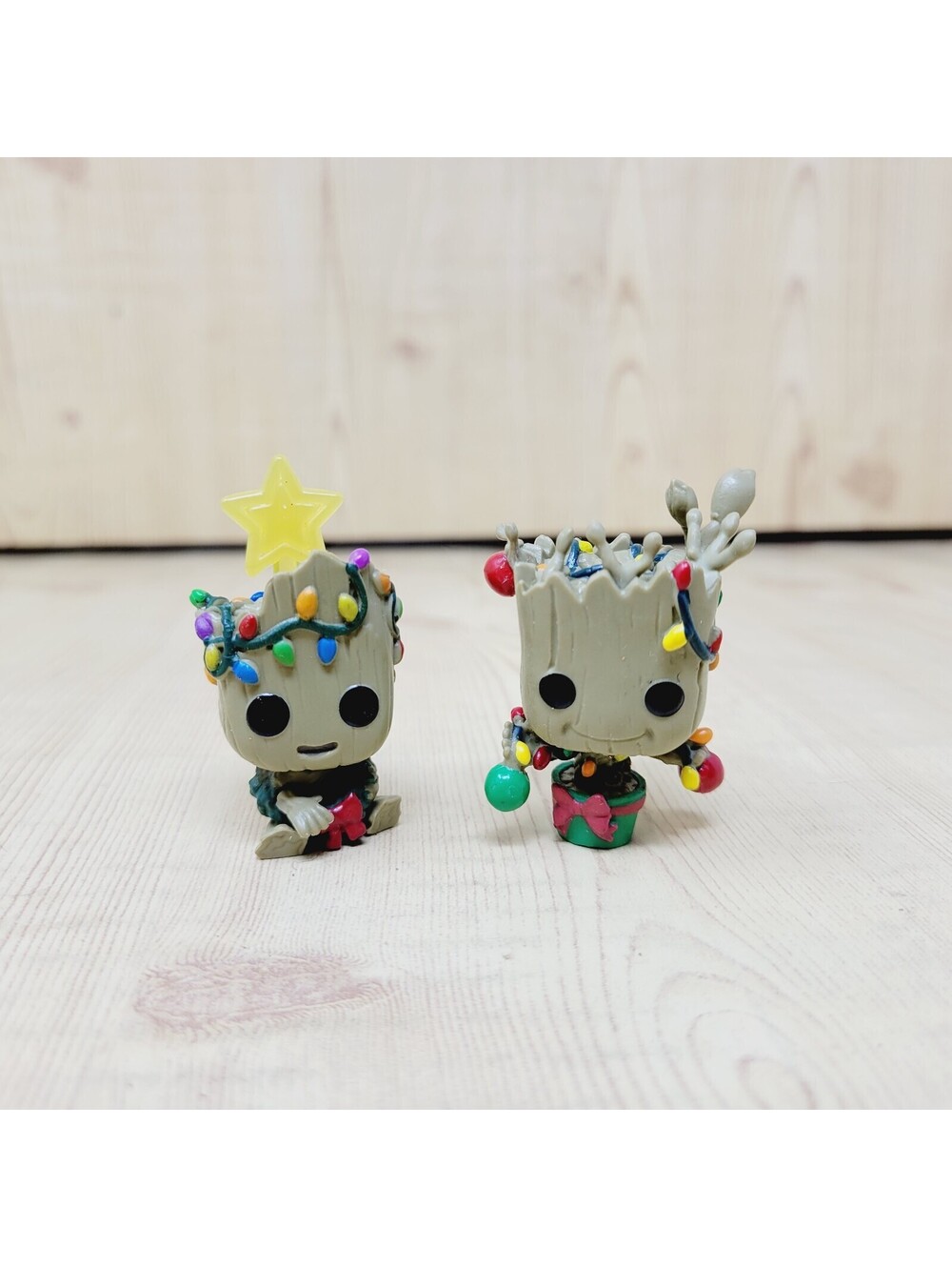 Lot Of 2 Funko Marvel Advent 2022 Figures Mini Pocket POPs Groot Christmas